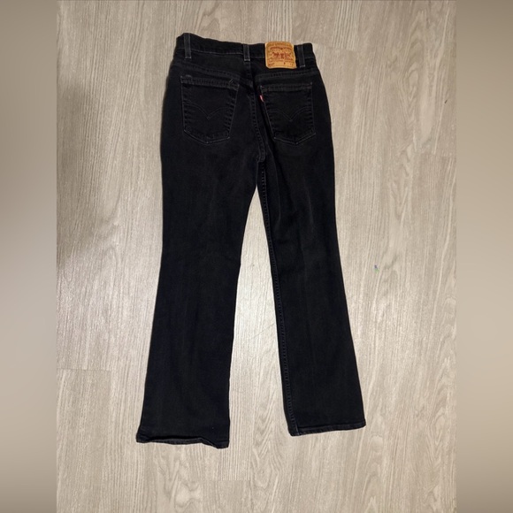 Vintage Levis Jeans Womens 7 Jr Black 517 Bootcut Low Rise 2000 Y2K - Picture 1 of 9